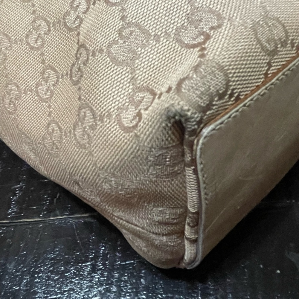 Authentic Gucci GG Monogram Bucket Tote Purse - Picture 10 of 12